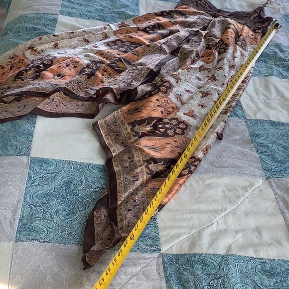 Magazine Silk Handkerchief Hem Asymmetric Dress - Picture 6 of 6